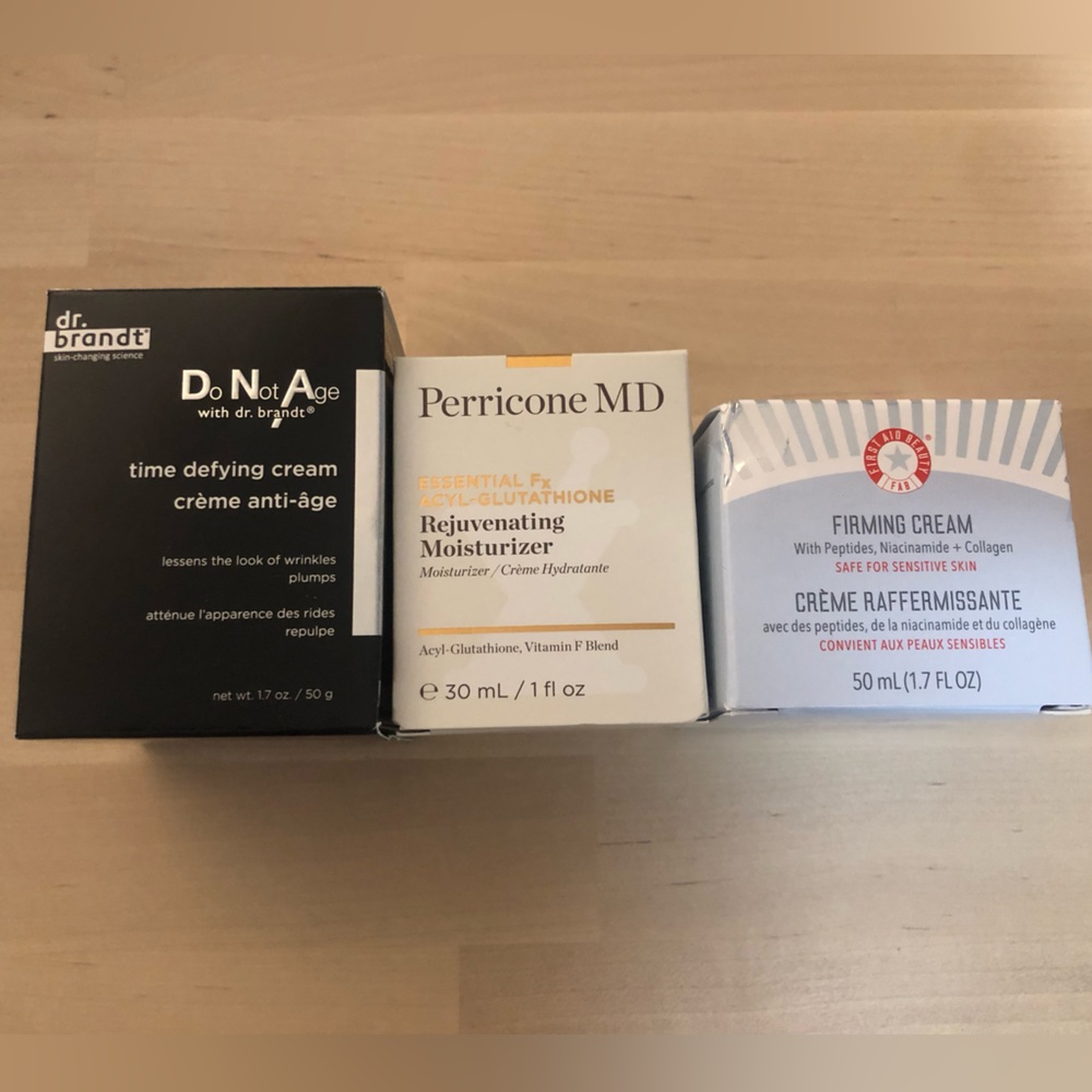 3 NIB Skincare Products! 🎉 Dr. Brandt, Perricone MD, + First Aid Beauty (FAB)